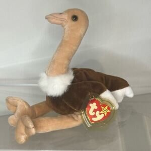 Ty Beanie Baby Stretch the Ostrich, NWT